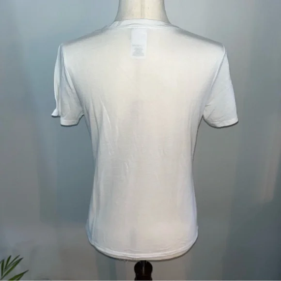 Disney White and Gold Women's Top Size Medium - Picture 2 of 8